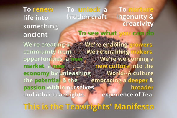 The Teawrights’ Manifesto