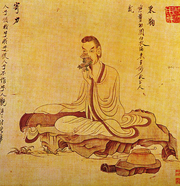 Tao Yuanming by Chen Hongshou, on Wikimedia Commons