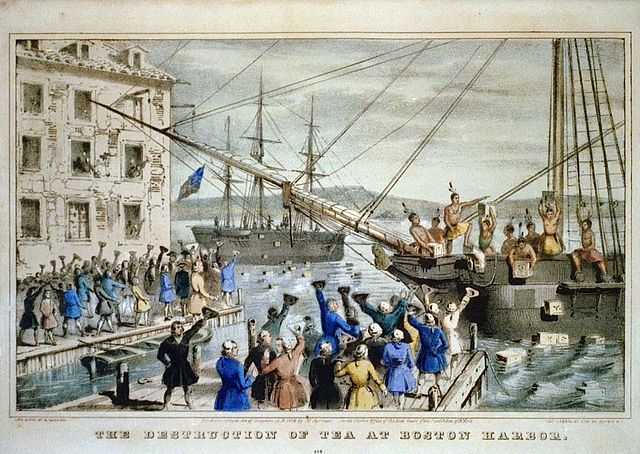 The Boston Tea Party (via Wikipedia)