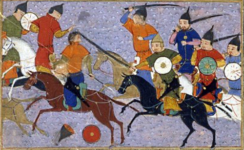Depiction of the Mongol-Jin War (via Wikipedia)
